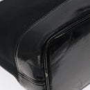 SAINT LAURENT Shoulder Bag Canvas Black Gold Auth ar13515-16