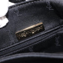 SAINT LAURENT Shoulder Bag Canvas Black Gold Auth ar13515-17