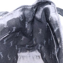 SAINT LAURENT Shoulder Bag Canvas Black Gold Auth ar13515-18