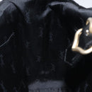 SAINT LAURENT Shoulder Bag Canvas Black Gold Auth ar13515-19