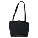 SAINT LAURENT Shoulder Bag Canvas Black Gold Auth ar13515-2