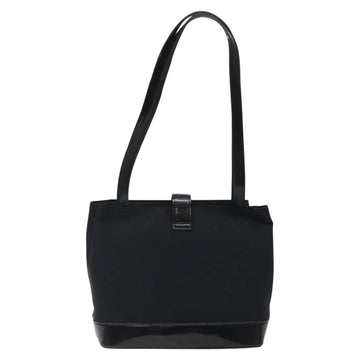 SAINT LAURENT Shoulder Bag Canvas Black Gold Auth ar13515 - 0