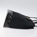 SAINT LAURENT Shoulder Bag Canvas Black Gold Auth ar13515-3