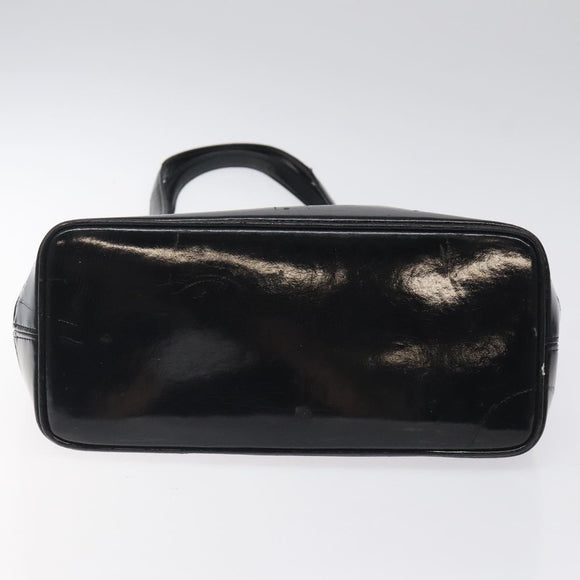 SAINT LAURENT Shoulder Bag Canvas Black Gold Auth ar13515