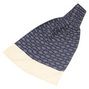 HERMES Ascot Thailand Necktie Silk Navy Auth ar13517-1