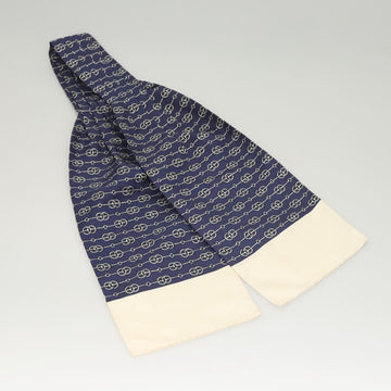 HERMES Ascot Thailand Necktie Silk Navy Auth ar13517 - 0