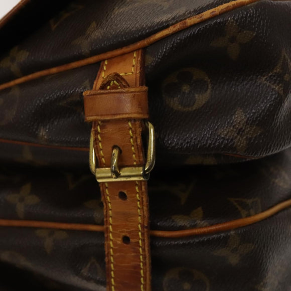 LOUIS VUITTON Monogram Saumur 30 Umhängetasche M42256 LV Auth ar13526