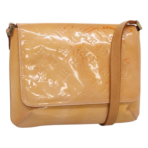 LOUIS VUITTON Vernis Thompson Street Bag Marshmallow Pink M91070 LV Auth ar13532