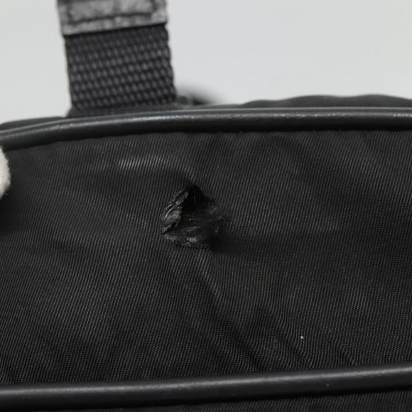 PRADA Shoulder Bag Nylon Black Silver Auth ar13535