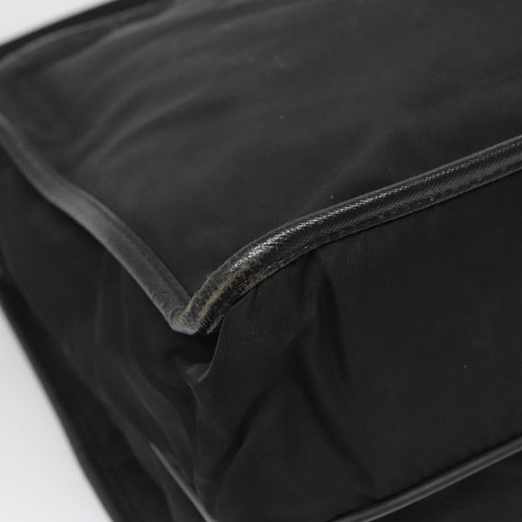 PRADA Shoulder Bag Nylon Black Silver Auth ar13535