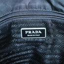 PRADA Shoulder Bag Nylon Black Silver Auth ar13535-19