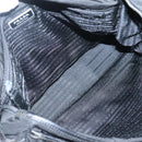 PRADA Shoulder Bag Nylon Black Silver Auth ar13535-10