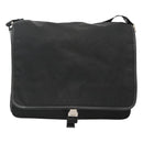 PRADA Shoulder Bag Nylon Black Silver Auth ar13535-13