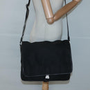 PRADA Shoulder Bag Nylon Black Silver Auth ar13535-26