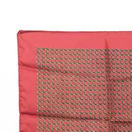 HERMES Carre 45 Scarf Silk Bordeaux Auth ar13551 - 0