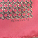 HERMES Carre 45 Scarf Silk Bordeaux Auth ar13551-6