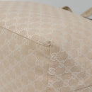 GUCCI GG Canvas Tote Bag Beige Silver 283416 Auth ar13566-15