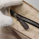 GUCCI GG Canvas Tote Bag Beige Silver 283416 Auth ar13566-10