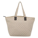 GUCCI GG Canvas Tote Bag Beige Silver 283416 Auth ar13566-2