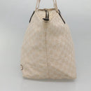 GUCCI GG Canvas Tote Bag Beige Silver 283416 Auth ar13566-4