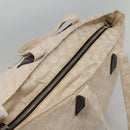 GUCCI GG Canvas Tote Bag Beige Silver 283416 Auth ar13566-6