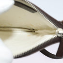 BVLGARI Shoulder Bag Canvas Beige Silver Auth ar13574-17