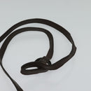 BVLGARI Shoulder Bag Canvas Beige Silver Auth ar13574-8