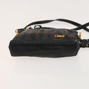 Chloe Shoulder Bag Leather 2Set Black Beige Gold Auth ar13578-15