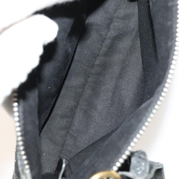 Chloe Shoulder Bag Leather 2Set Black Beige Gold Auth ar13578