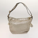 Chloe Shoulder Bag Leather 2Set Black Beige Gold Auth ar13578-3