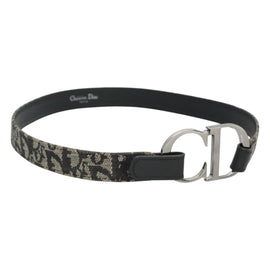 Christian Dior Trotter Canvas Belt 28"" Navy Auth ar13581