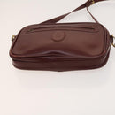 Gianni Versace Cartier Bag Nylon Leather 2 Set Bordeaux Beige Auth ar13582-15