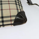 BURBERRY Nova Check Shoulder Bag Canvas Beige Auth ar13583-17