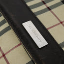 BURBERRY Nova Check Shoulder Bag Canvas Beige Auth ar13583-9