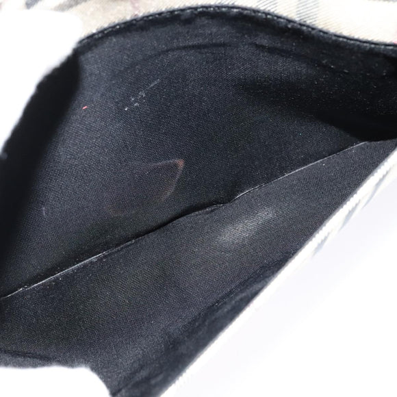 BURBERRY Nova Check Shoulder Bag Canvas Beige Auth ar13583