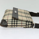 BURBERRY Nova Check Shoulder Bag Canvas Beige Auth ar13583-4