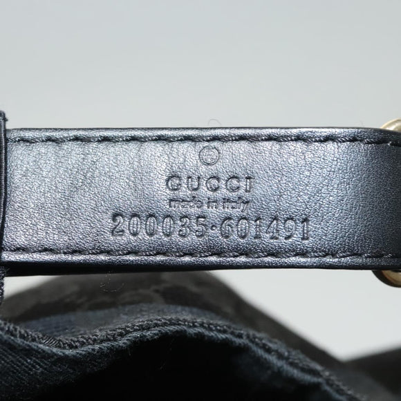 GUCCI Web Sherry Line Hat XL Black Green Red 200035 Auth ar13585