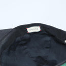 GUCCI Web Sherry Line Hat XL Black Green Red 200035 Auth ar13585-9