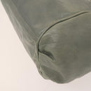 Chloe Etel Hand Bag Leather Gray Gold Auth ar13587-14