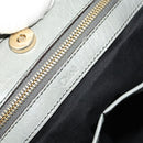 Chloe Etel Hand Bag Leather Gray Gold Auth ar13587-10