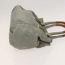 Chloe Etel Hand Bag Leather Gray Gold Auth ar13587-3