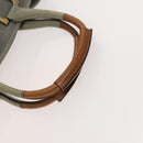 Chloe Etel Hand Bag Leather Gray Gold Auth ar13587-7