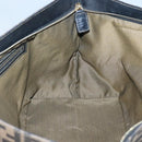 FENDI Zucca Canvas Hand Bag Brown Black gold Auth ar13588-18