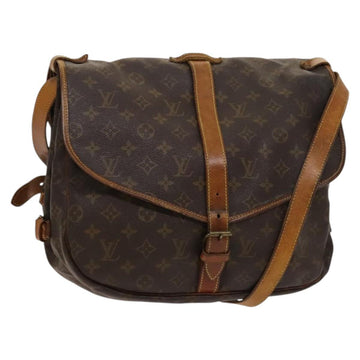 LOUIS VUITTON Monogram Saumur 35 Shoulder Bag M42254 LV Auth ar13595