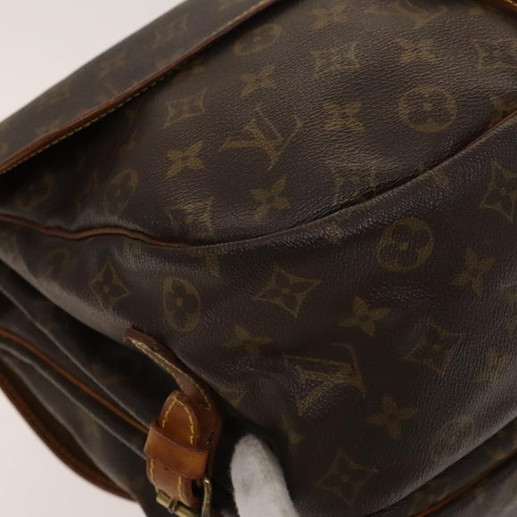 LOUIS VUITTON Monogram Saumur 35 Shoulder Bag M42254 LV Auth ar13595