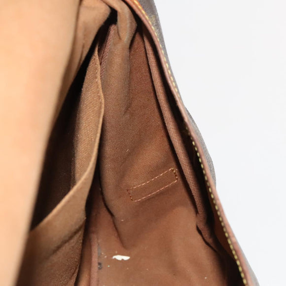 LOUIS VUITTON Monogram Saumur 35 Shoulder Bag M42254 LV Auth ar13595