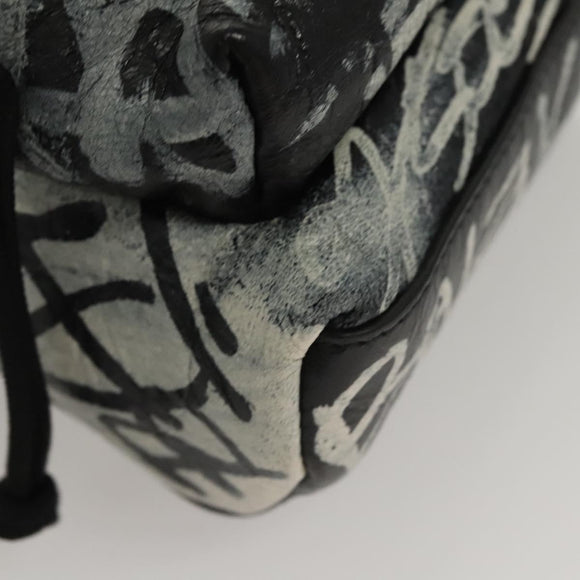 BALENCIAGA Graffiti Explorer Mini Shoulder Bag Bag Black 656060 Auth ar13602V