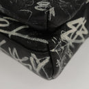 BALENCIAGA Graffiti Explorer Mini Shoulder Bag Bag Black 656060 Auth ar13602V-11
