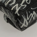 BALENCIAGA Graffiti Explorer Mini Shoulder Bag Bag Black 656060 Auth ar13602V-12