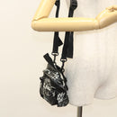 BALENCIAGA Graffiti Explorer Mini Shoulder Bag Bag Black 656060 Auth ar13602V-25